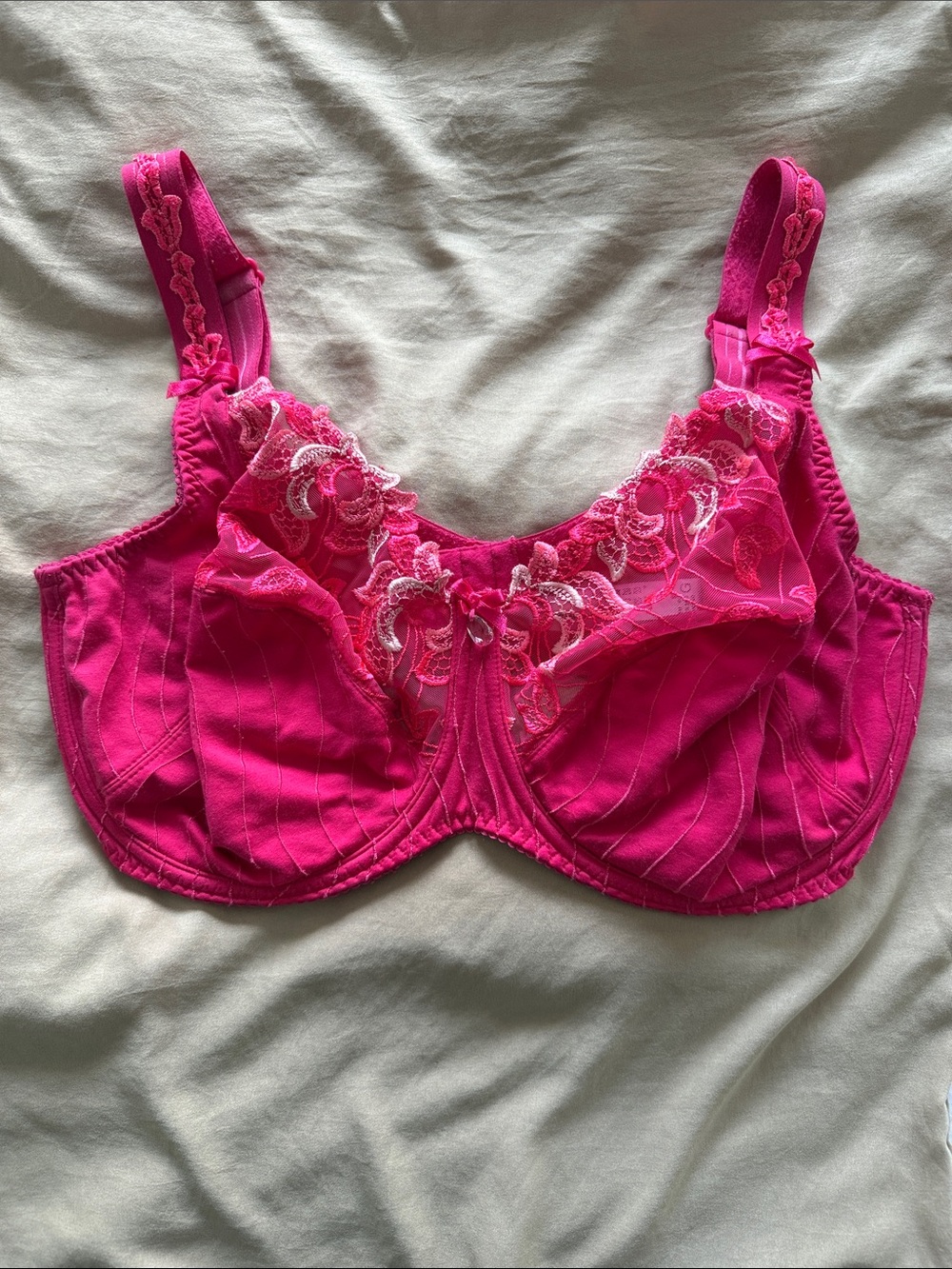 PrimaDonna 40G Pink Embroidered Lace Full Cup Underwire Bra